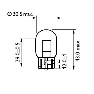PHILIPS 12071 B2 Лампа накаливания, фонарь указателя поворота